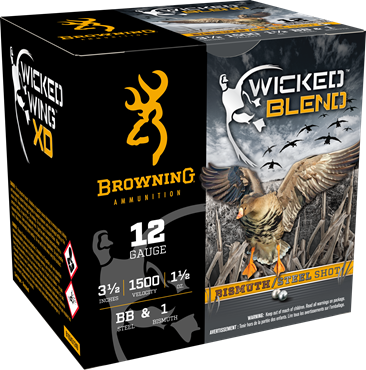Browning Wicked Wing XD 20ga. 3 1oz #2 Shot, 25 Round Box: MGW
