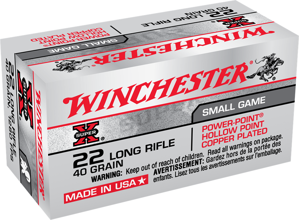Winchester Super-X High Velocity Ammo 22 Long Rifle 40 Grain