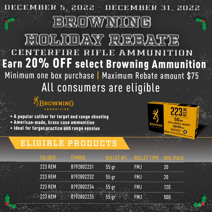 Rebates Browning Ammunition