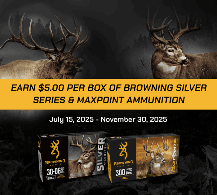 Browning Silver Series & MaxPoint Hunting Rifle Ammunition Rebate